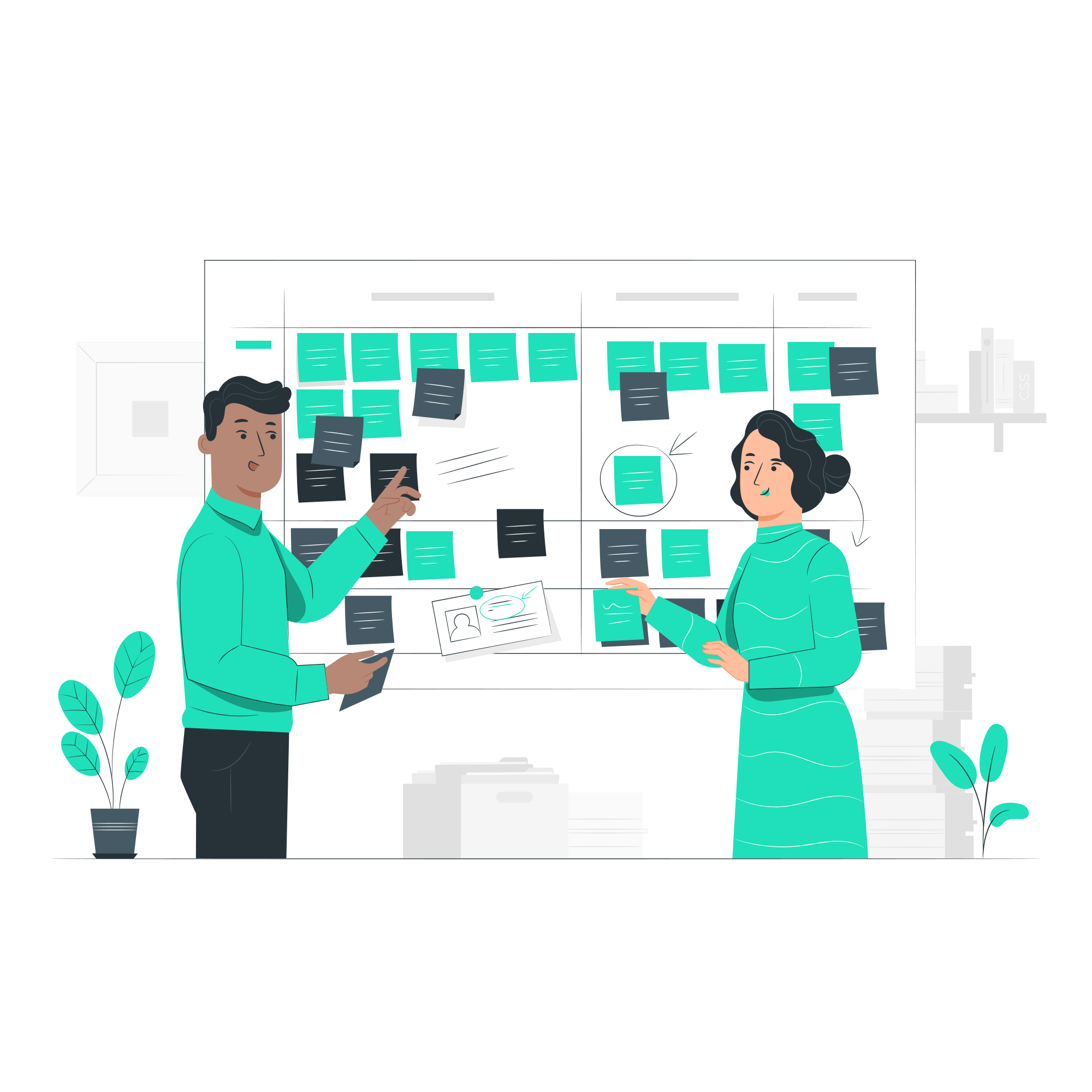 Scrum board-pana